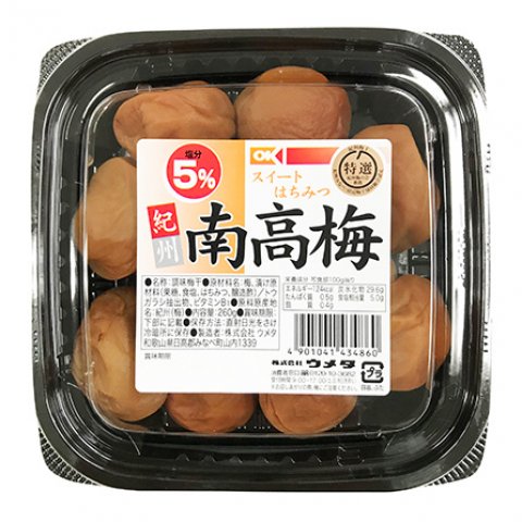 オーケー 特選 はちみつ入紀州南高梅 塩分約８ 260ｇ オーケー株式会社